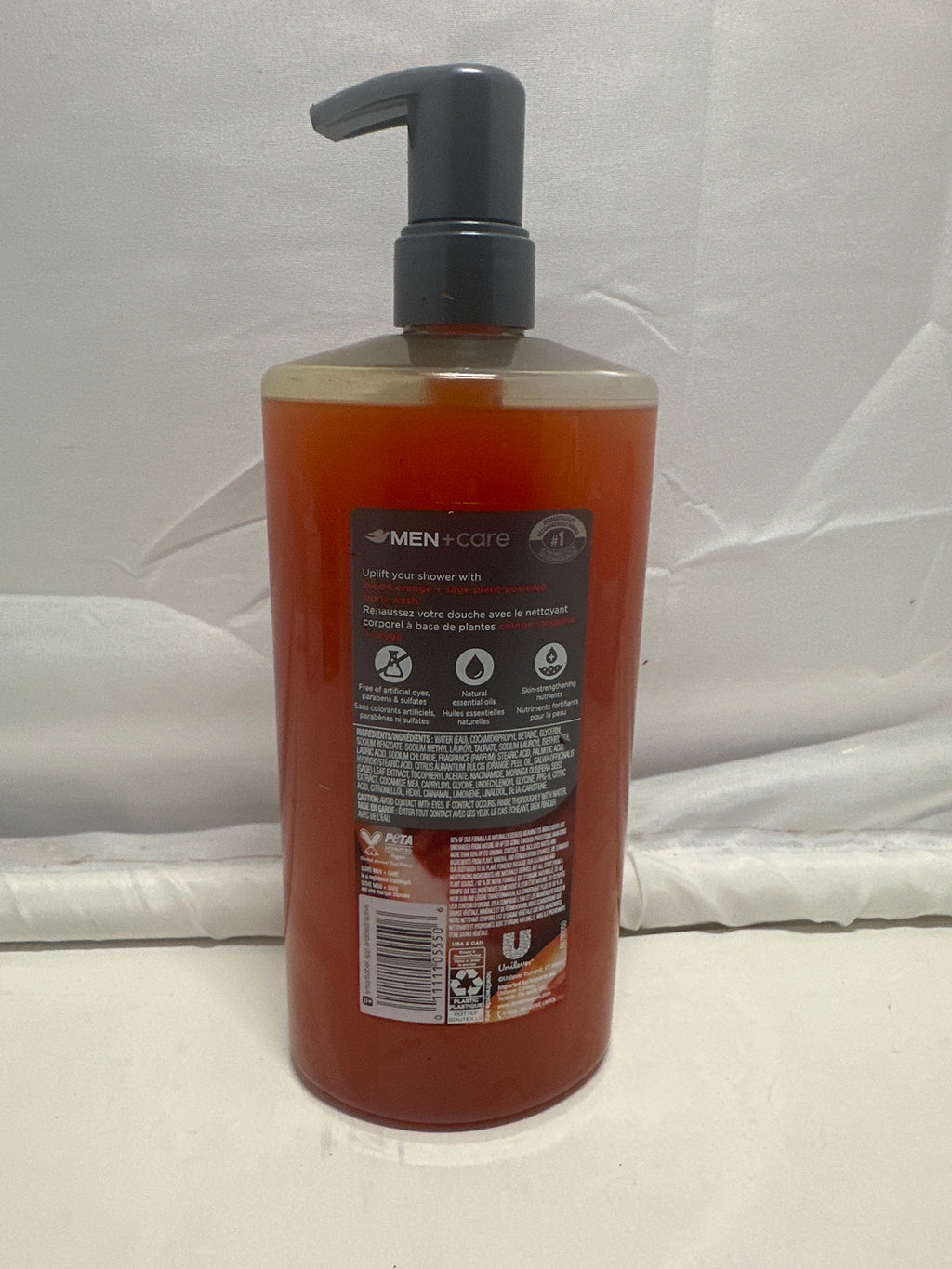 Dove Men+Care Blood Orange + Sage Body Wash – Men’s Body Wash Pump Bottle