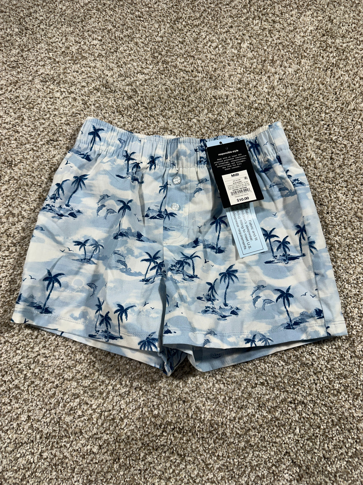 art class boys tropical sleep shorts size M (8)