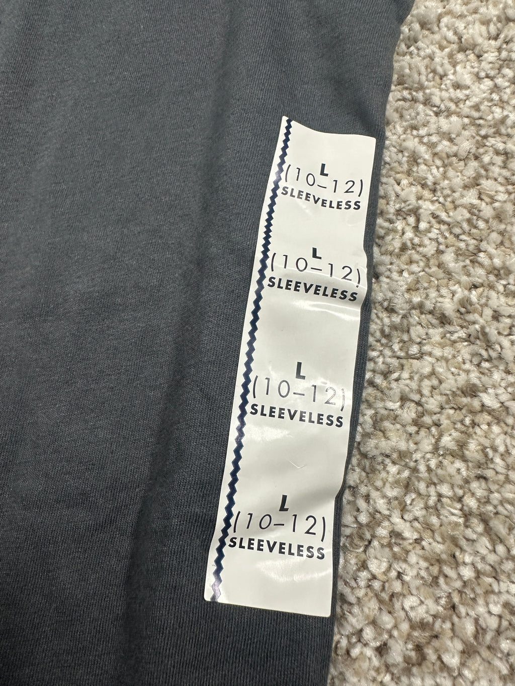 Cat & Jack charcoal sleeveless tank top size L (10/12)