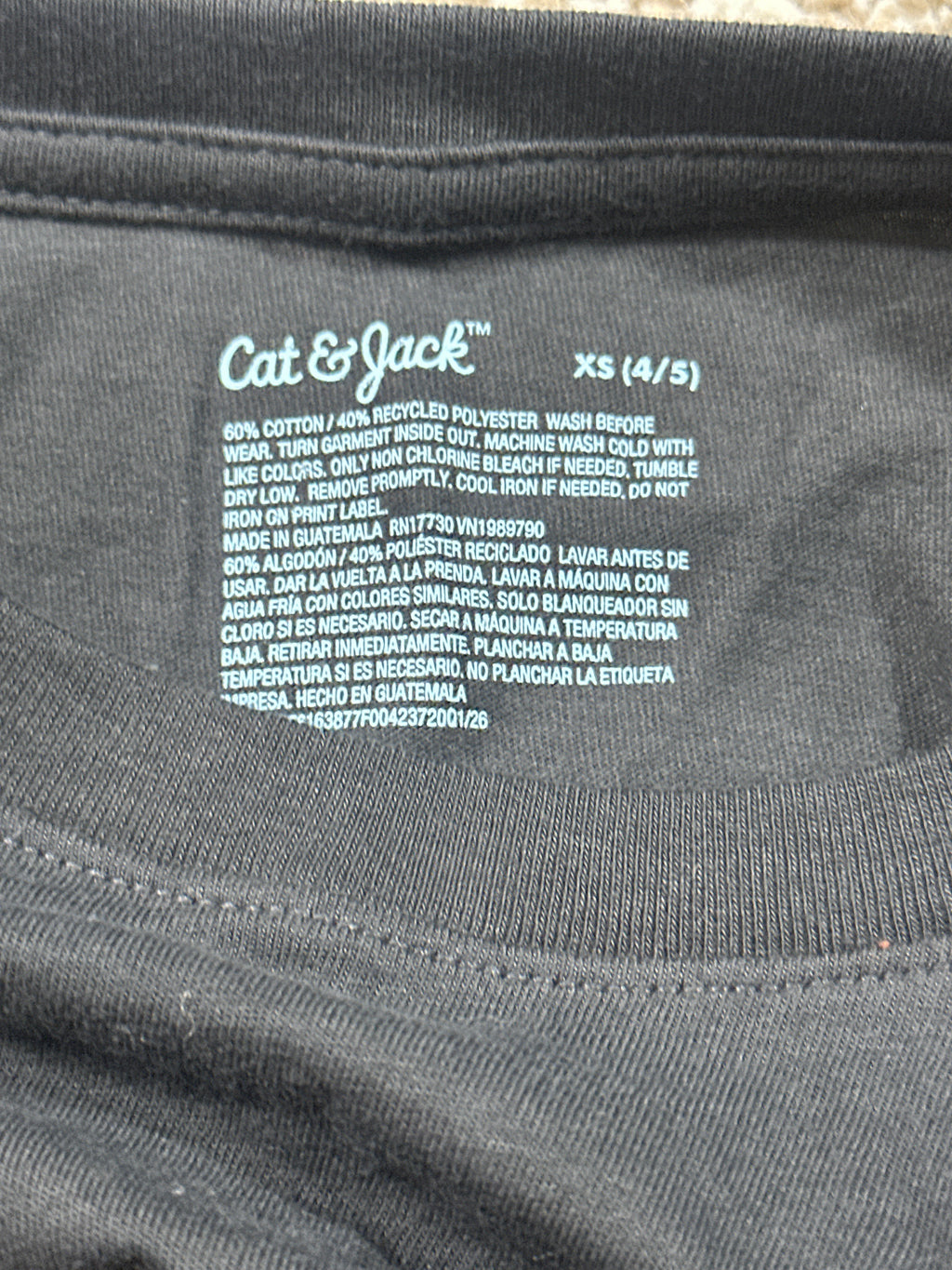Cat & Jack charcoal sleeveless tank top size XS (4/5)