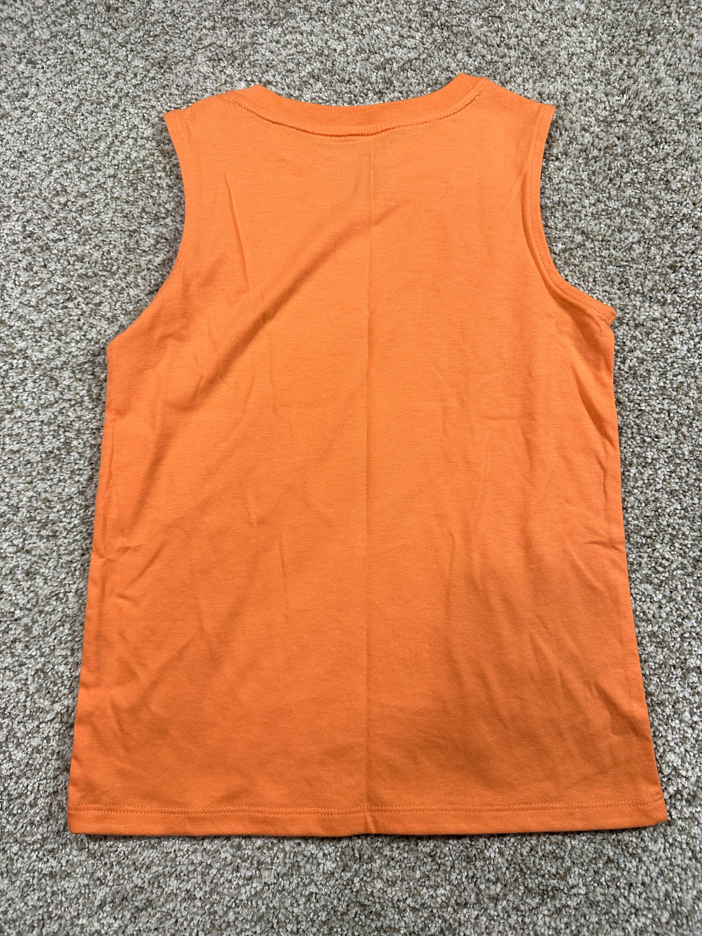 Cat & Jack orange sleeveless tank top size S (6/7)