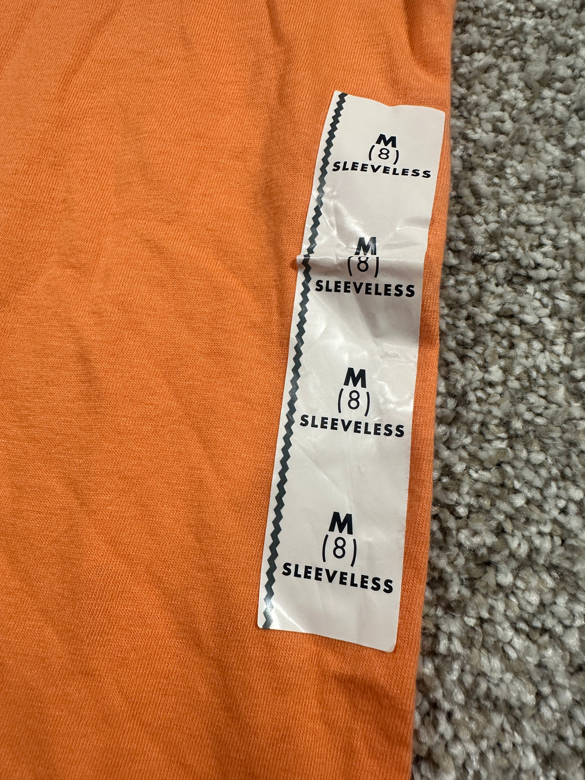 Cat & Jack orange sleeveless tank top size M (8)
