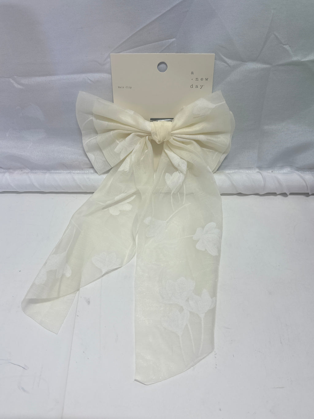 A New Day Sheer Bow Hair Clip