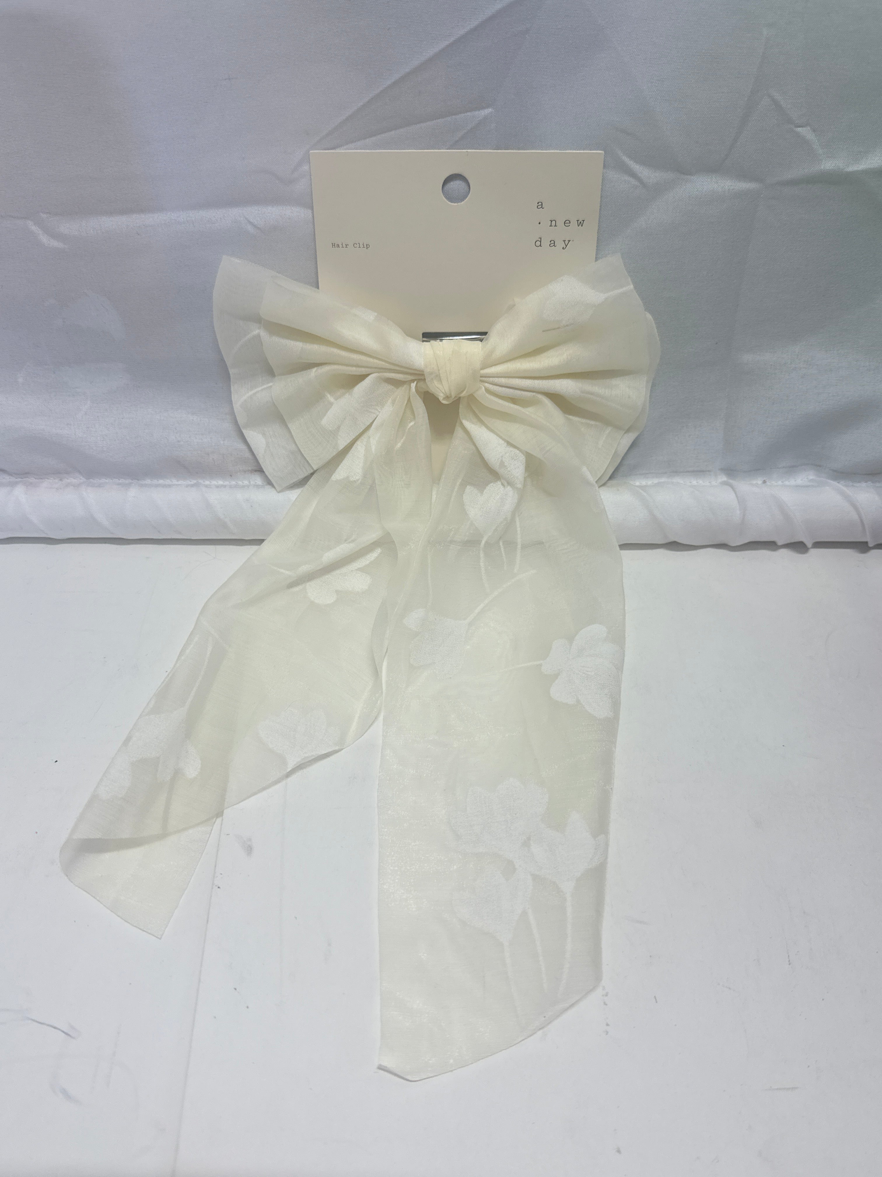 A New Day Sheer Bow Hair Clip