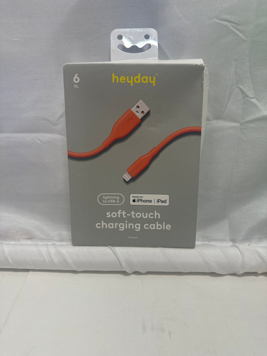 heyday Lightning to USB-A Soft-Touch Charging Cable