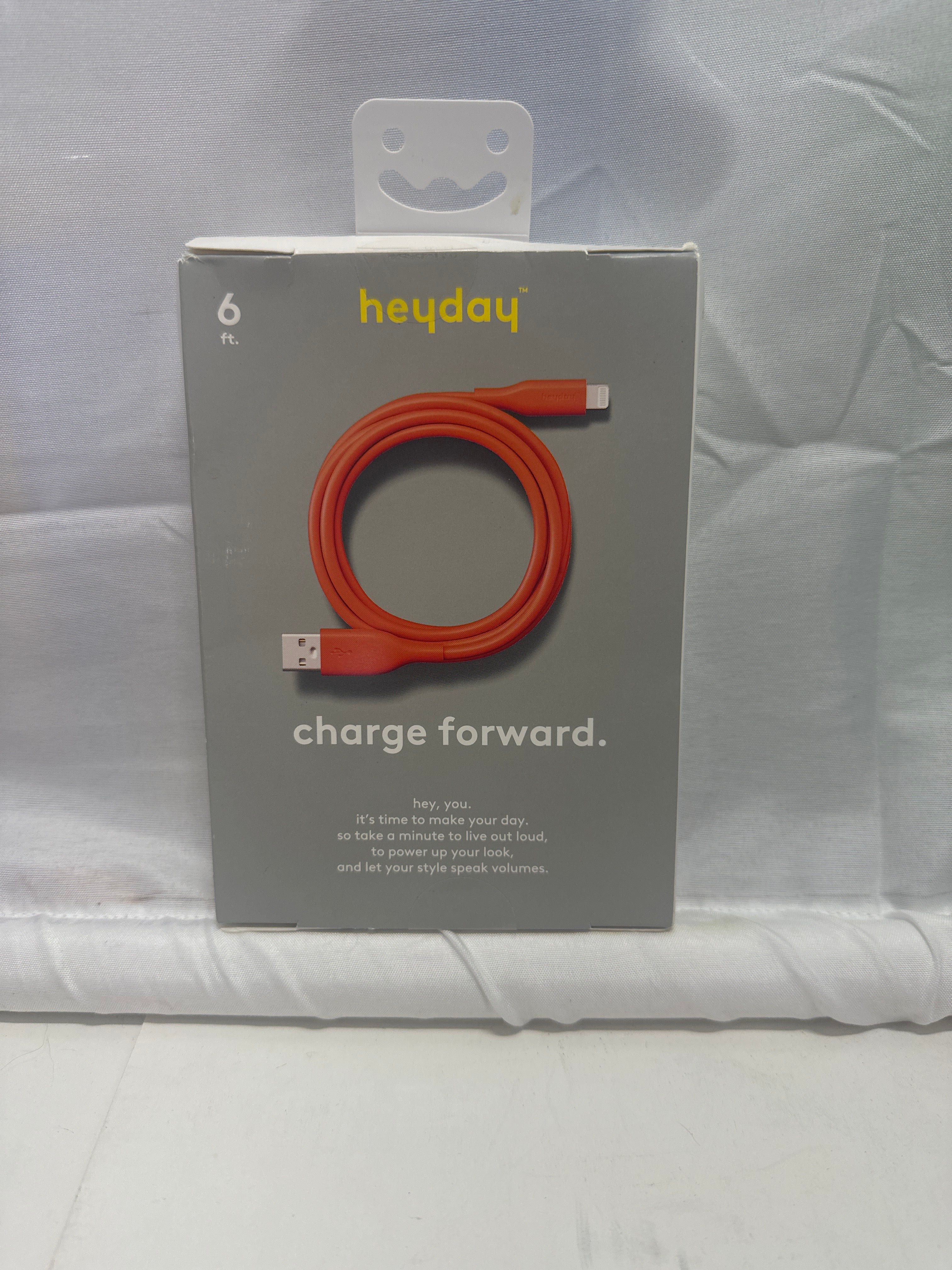 heyday Lightning to USB-A Soft-Touch Charging Cable