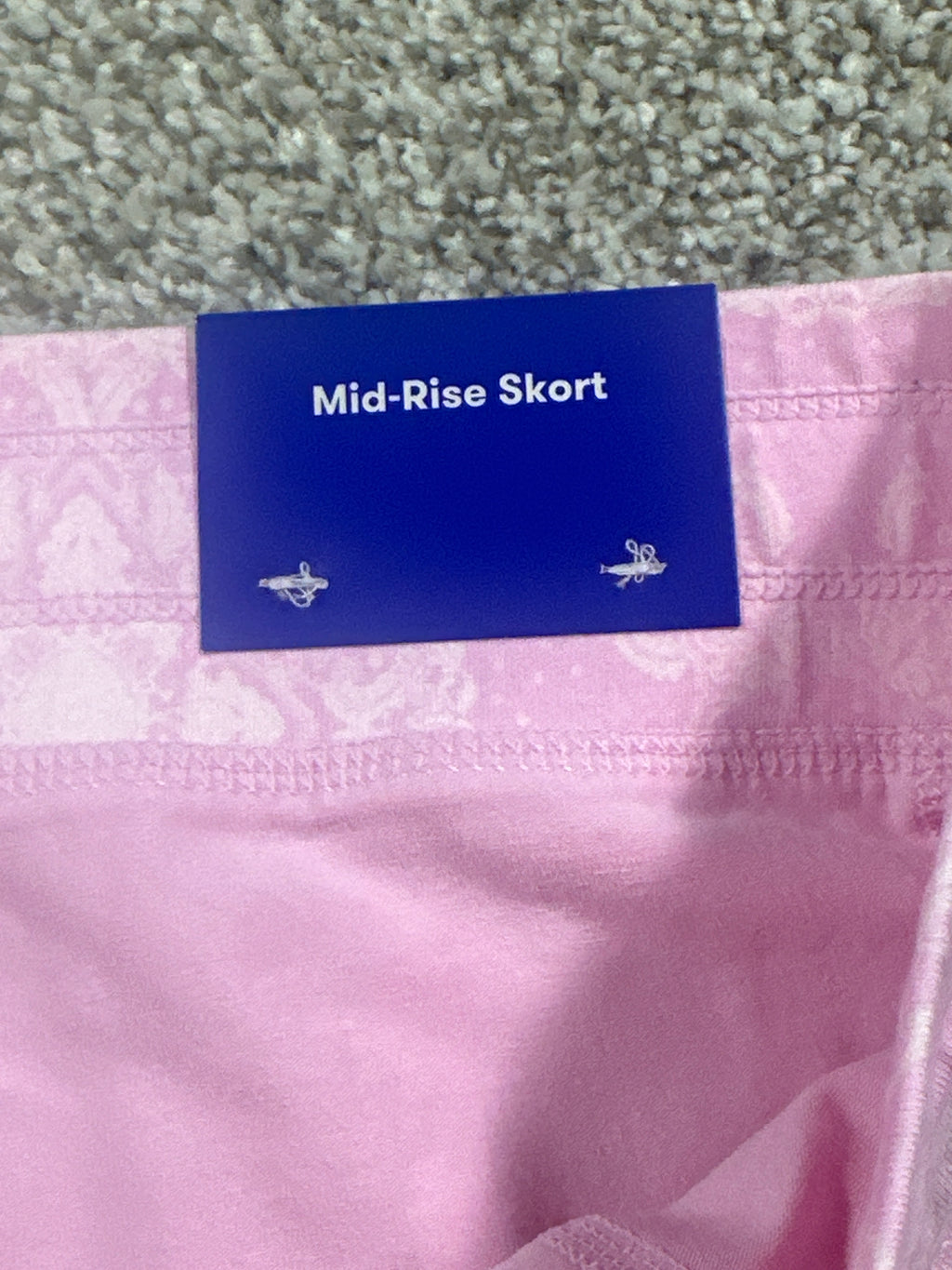 JoyLab Women's Washed Jersey Slit Skort Pink Bandana Print Size M - photo 4