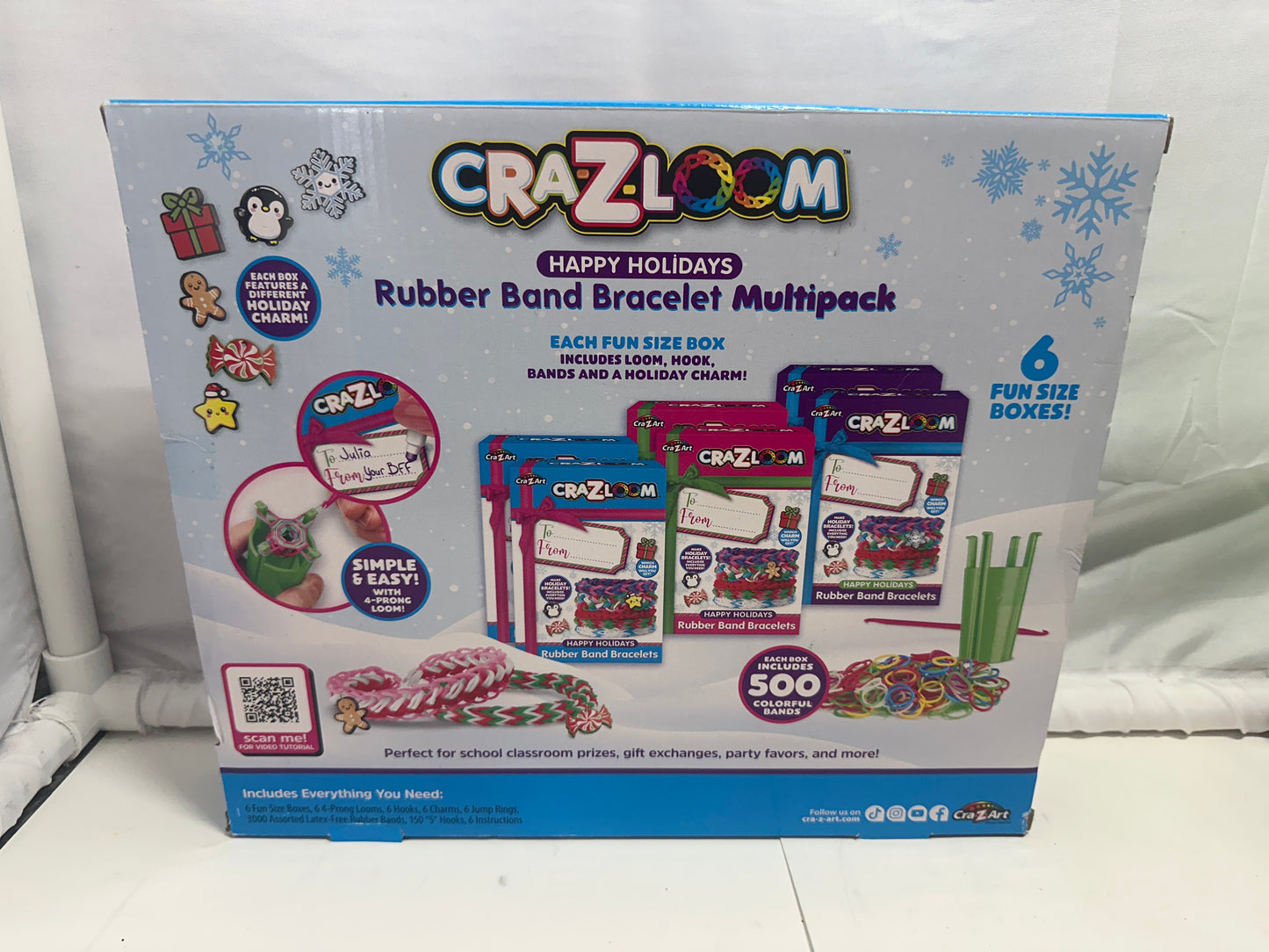 Cra-Z-Loom Happy Holidays Rubber Band Bracelet Multipack