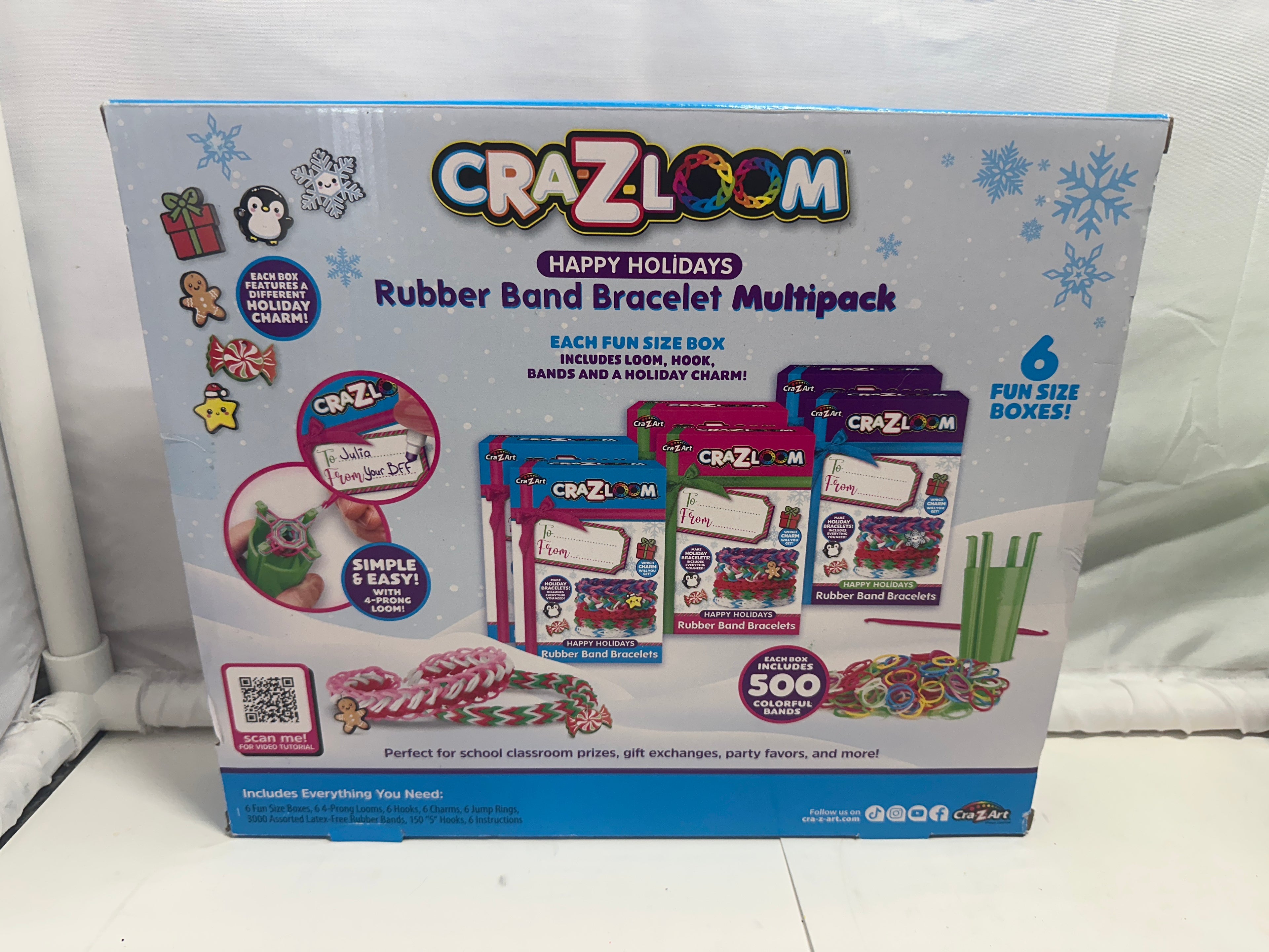 Cra-Z-Loom Happy Holidays Rubber Band Bracelet Multipack