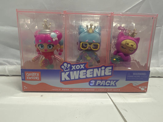 XOX Kweenie Quirky Kweens 3-Pack Collectible Figures
