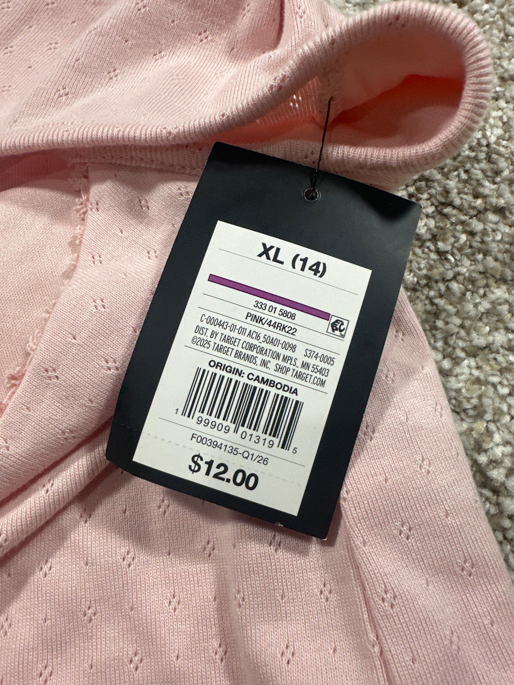 art class Pink Pointelle Camisole Top Size XL (14) - photo 5