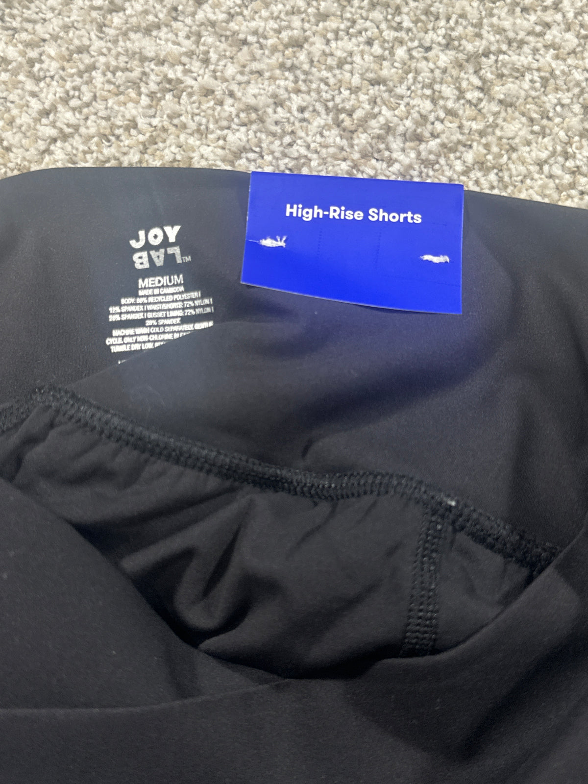 JoyLab Black High Rise Built In Shorts Size M - photo 4