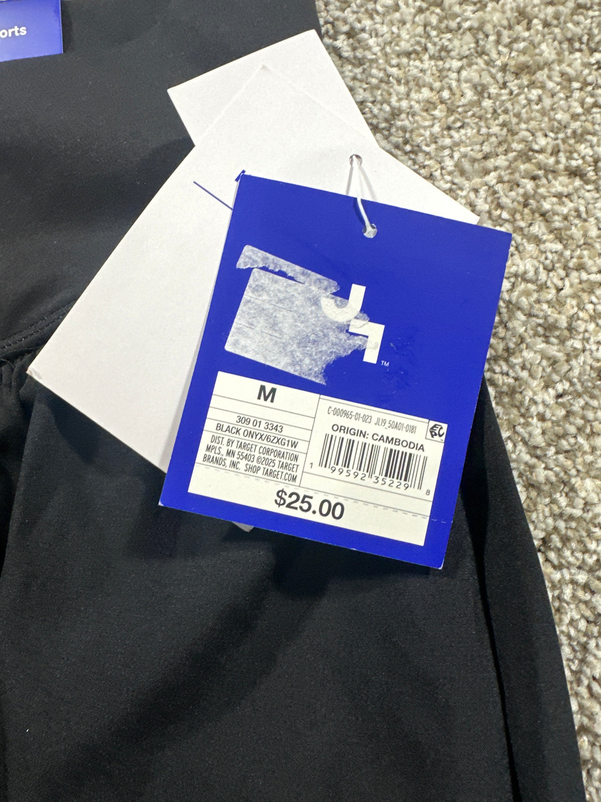 JoyLab Black High Rise Built In Shorts Size M - photo 5