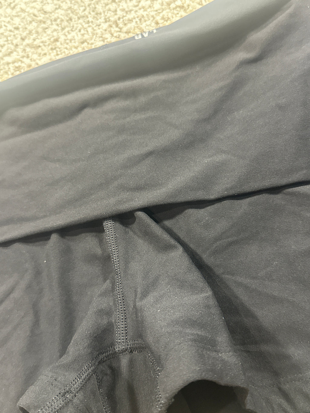 JoyLab black low-rise shorts built-in liner detail