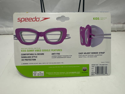 Speedo Kids Sunny Vibes Swim Goggles – Purple & Clear Frame