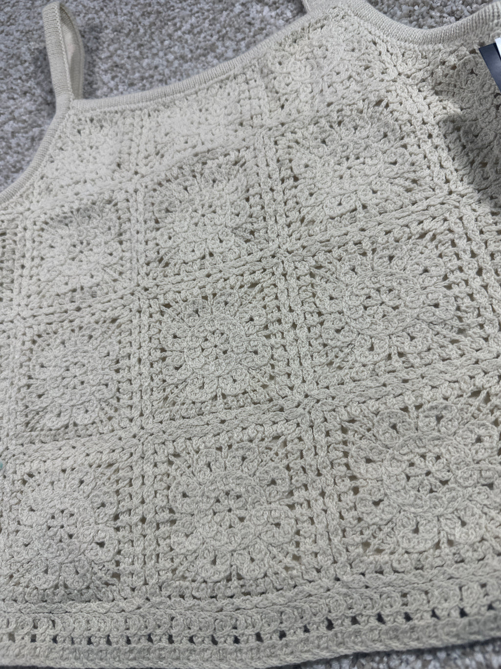 Art Class girls quiet cream sweater tank top, size L 10/12