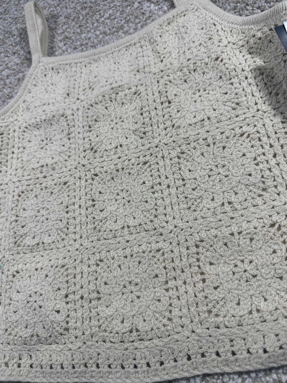 Art Class girls quiet cream sweater tank top, size L 10/12