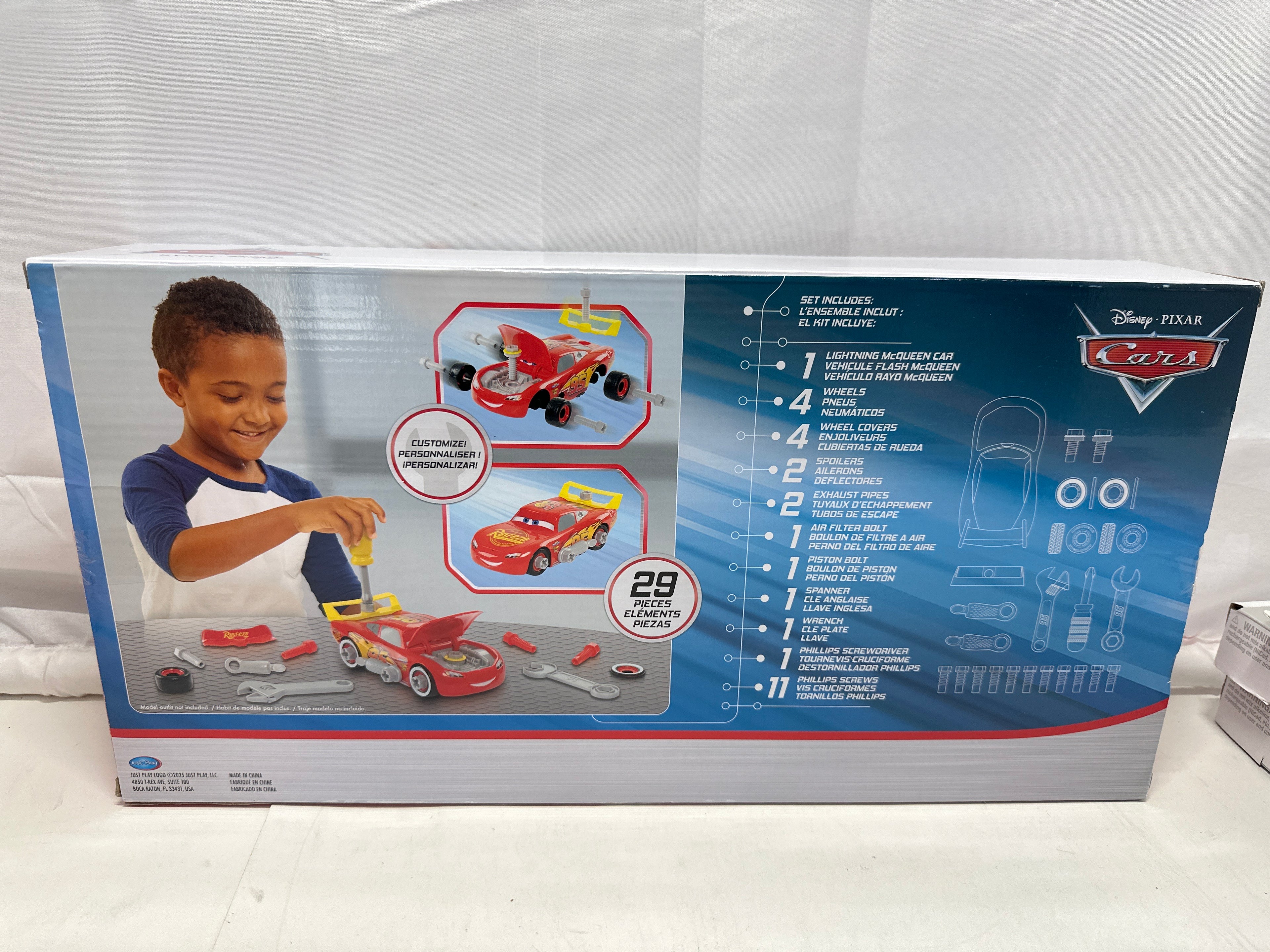 Disney Pixar Cars Lightning McQueen Build & Customize Tool Set