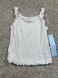 Art Class girls white knit cami pajama top, size M 8