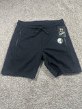 Art Class boys black textured knit pull-on shorts, size L 10/12