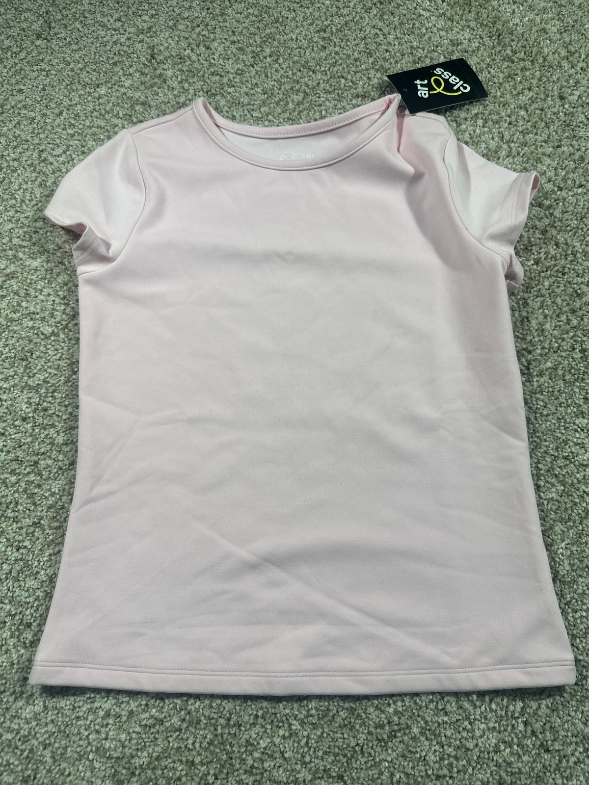 Art Class girls light pink super soft short sleeve T-shirt, size L 10/12