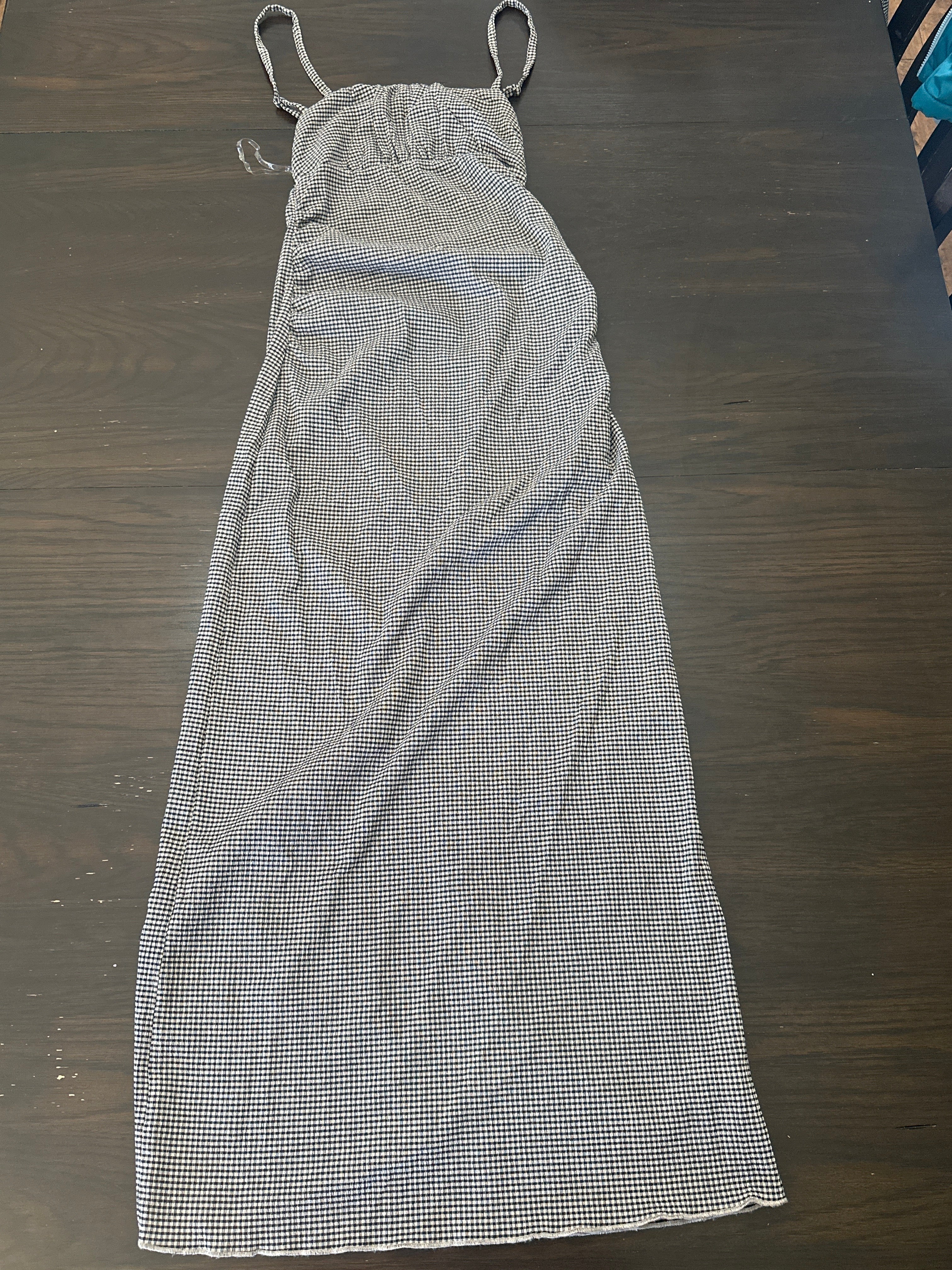 Women's Wild Fable Smocked Gingham Maxi Dress