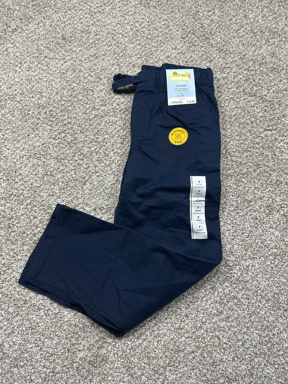 Cat & Jack boys navy straight fit pants size 7