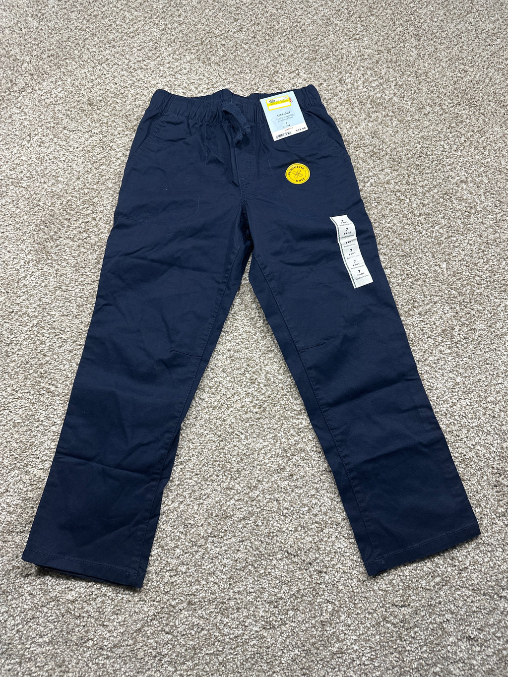 Cat & Jack boys navy straight fit pants size 7