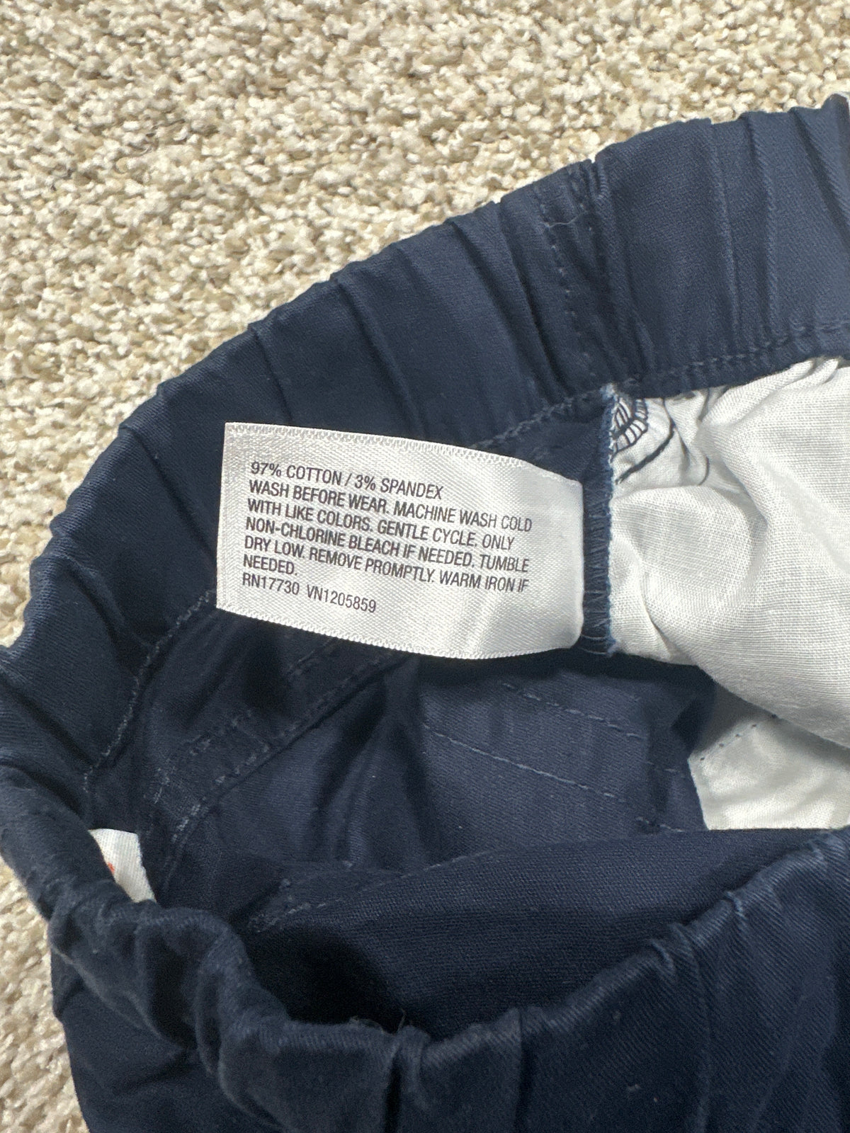 Cat & Jack boys navy straight fit pants size 7