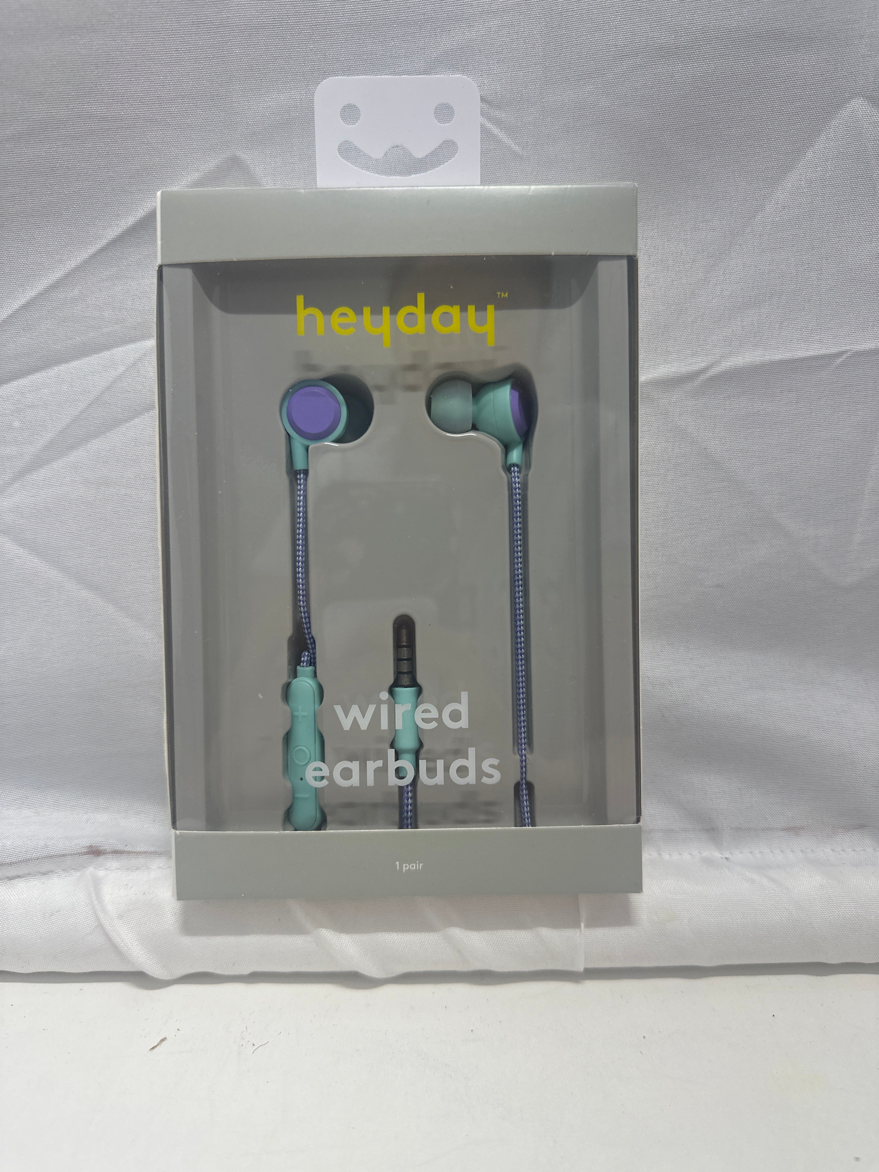 heyday Wired Earbuds with Inline Controls Spring Teal