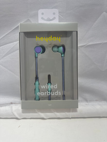 heyday Wired Earbuds with Inline Controls Spring Teal