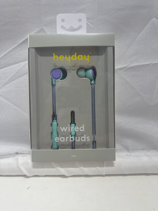 heyday Wired Earbuds with Inline Controls Spring Teal