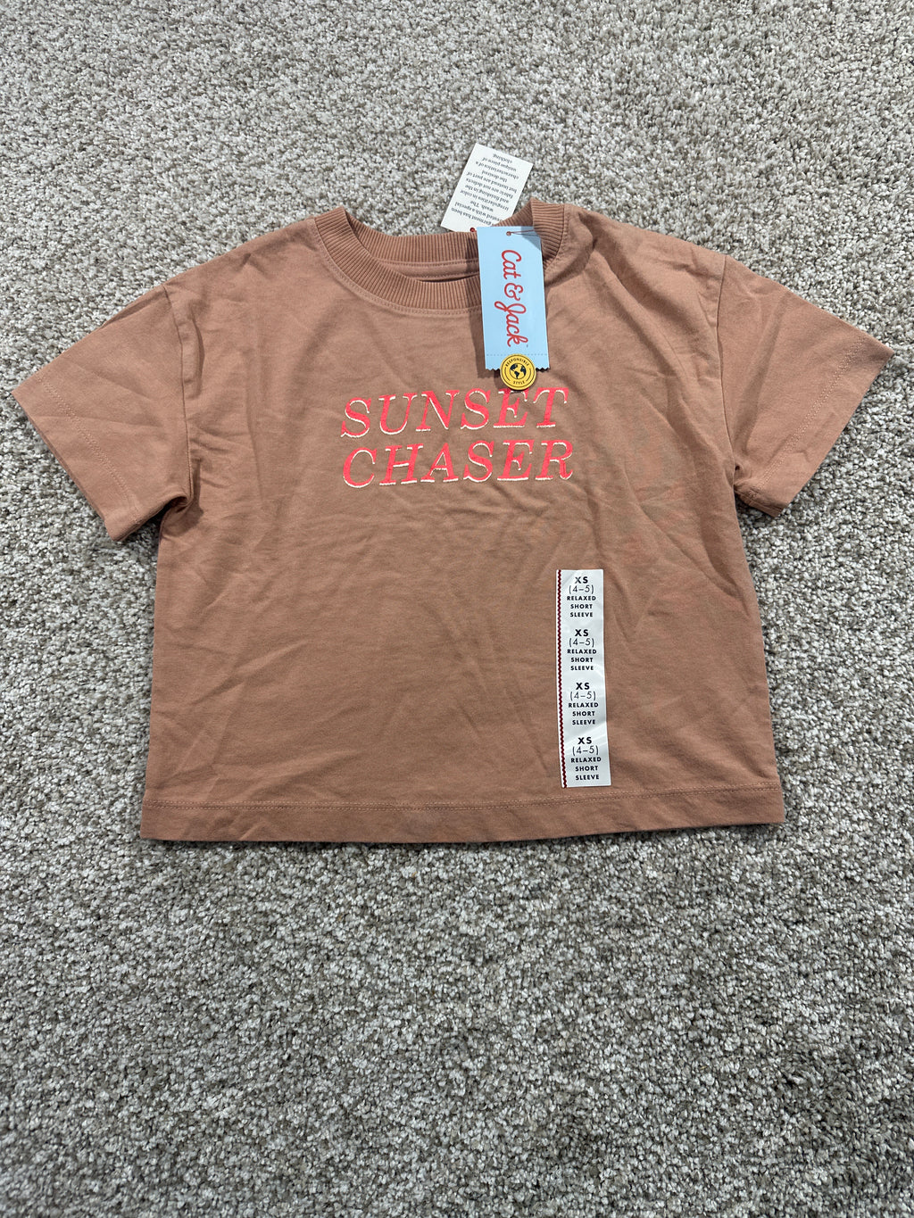 Cat & Jack Girls Sunset Chaser graphic T-shirt in Light Brown