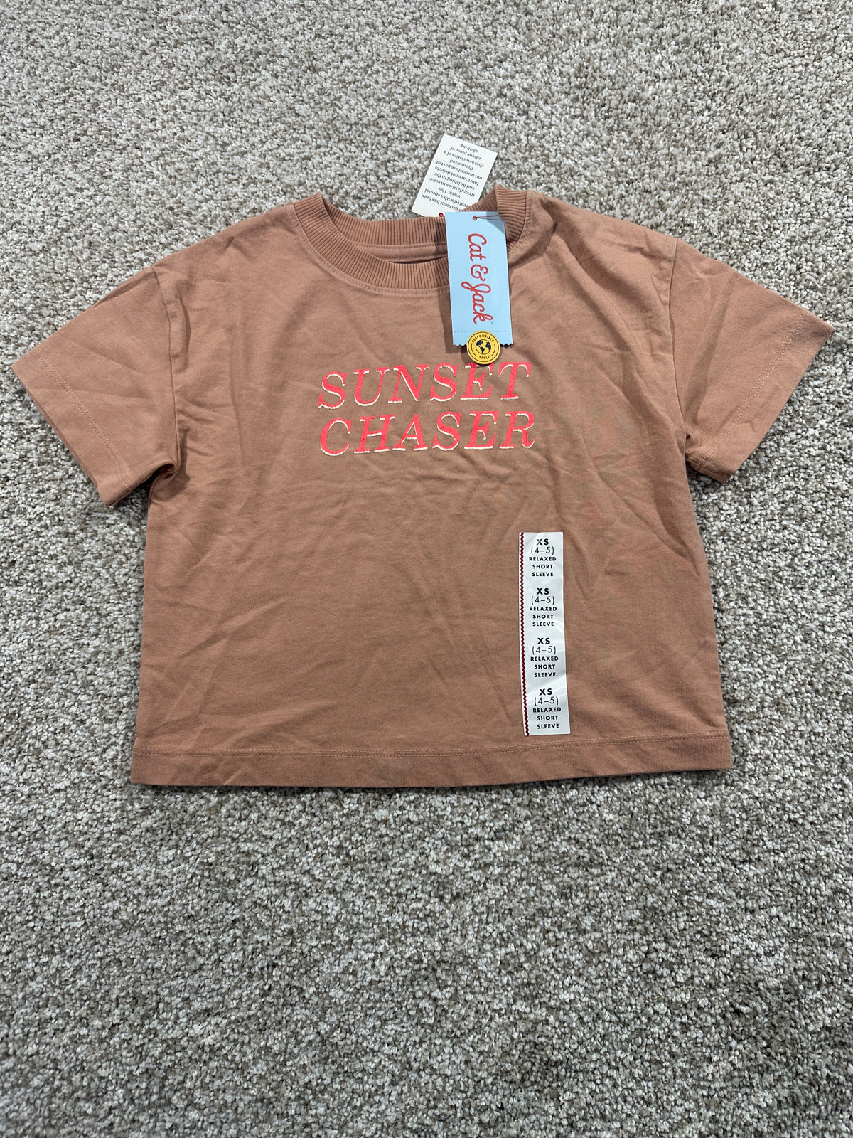 Cat & Jack Girls Sunset Chaser graphic T-shirt in Light Brown