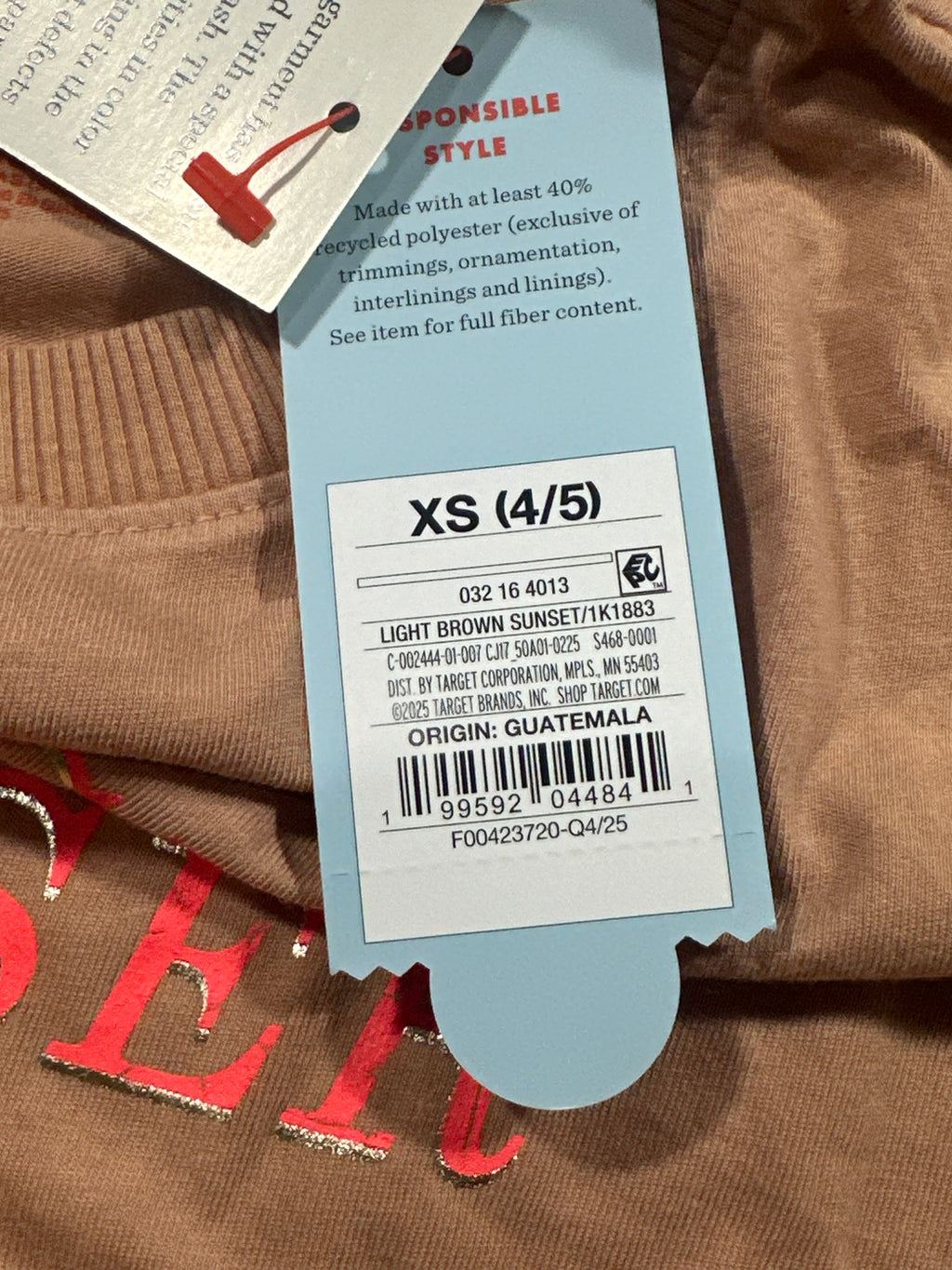 Cat & Jack Girls Sunset Chaser graphic T-shirt in Light Brown