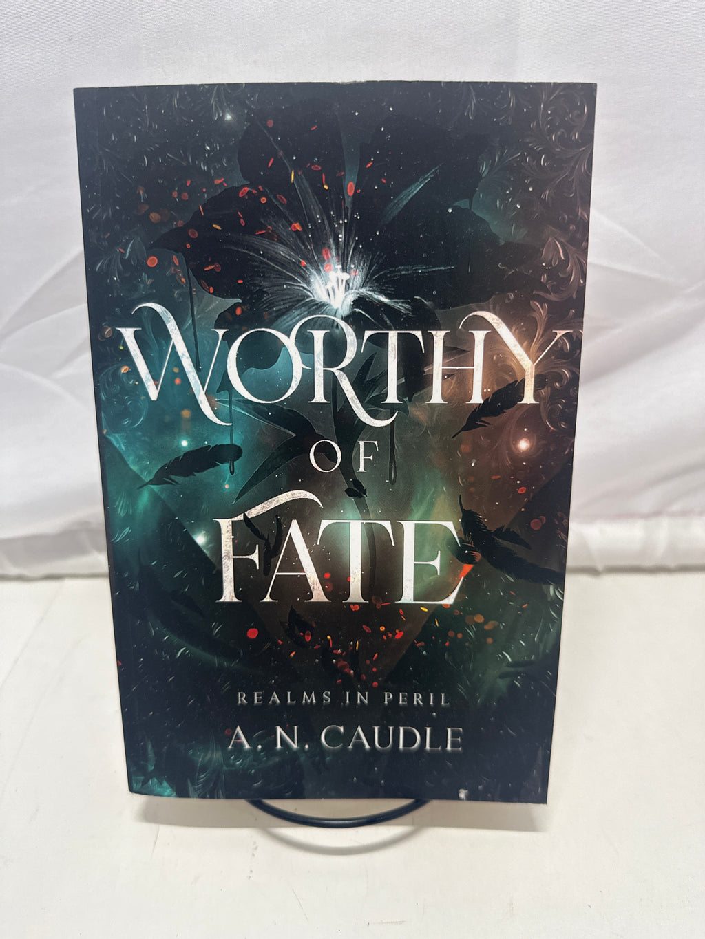 Worthy of Fate A N Caudle Paperback Fantasy Romance Realms in Peril Book 1