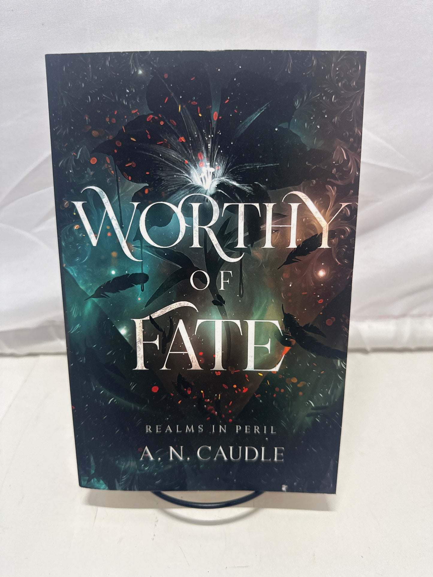Worthy of Fate A N Caudle Paperback Fantasy Romance Realms in Peril Book 1