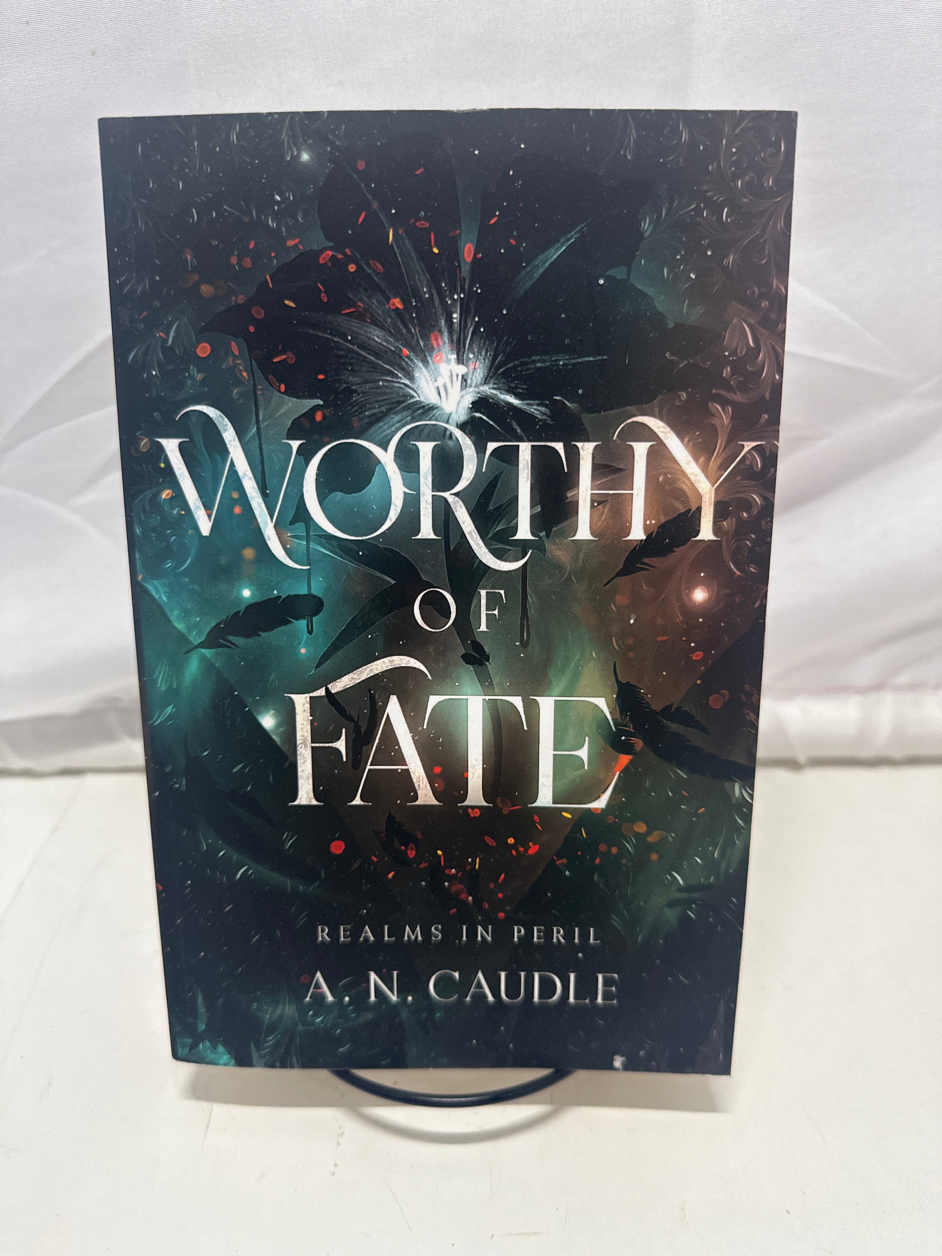 Worthy of Fate A N Caudle Paperback Fantasy Romance Realms in Peril Book 1