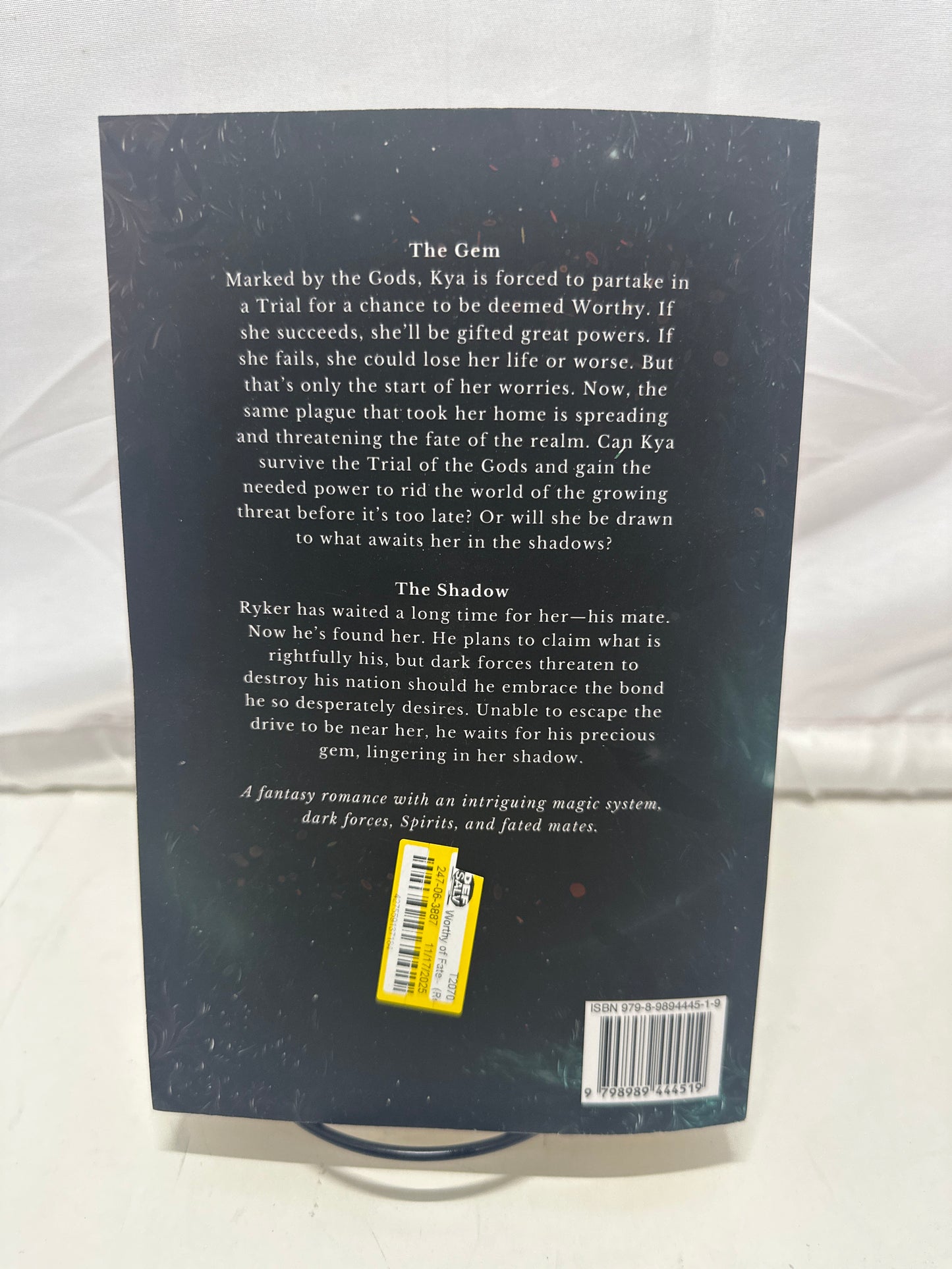 Worthy of Fate A N Caudle Paperback Fantasy Romance Realms in Peril Book 1
