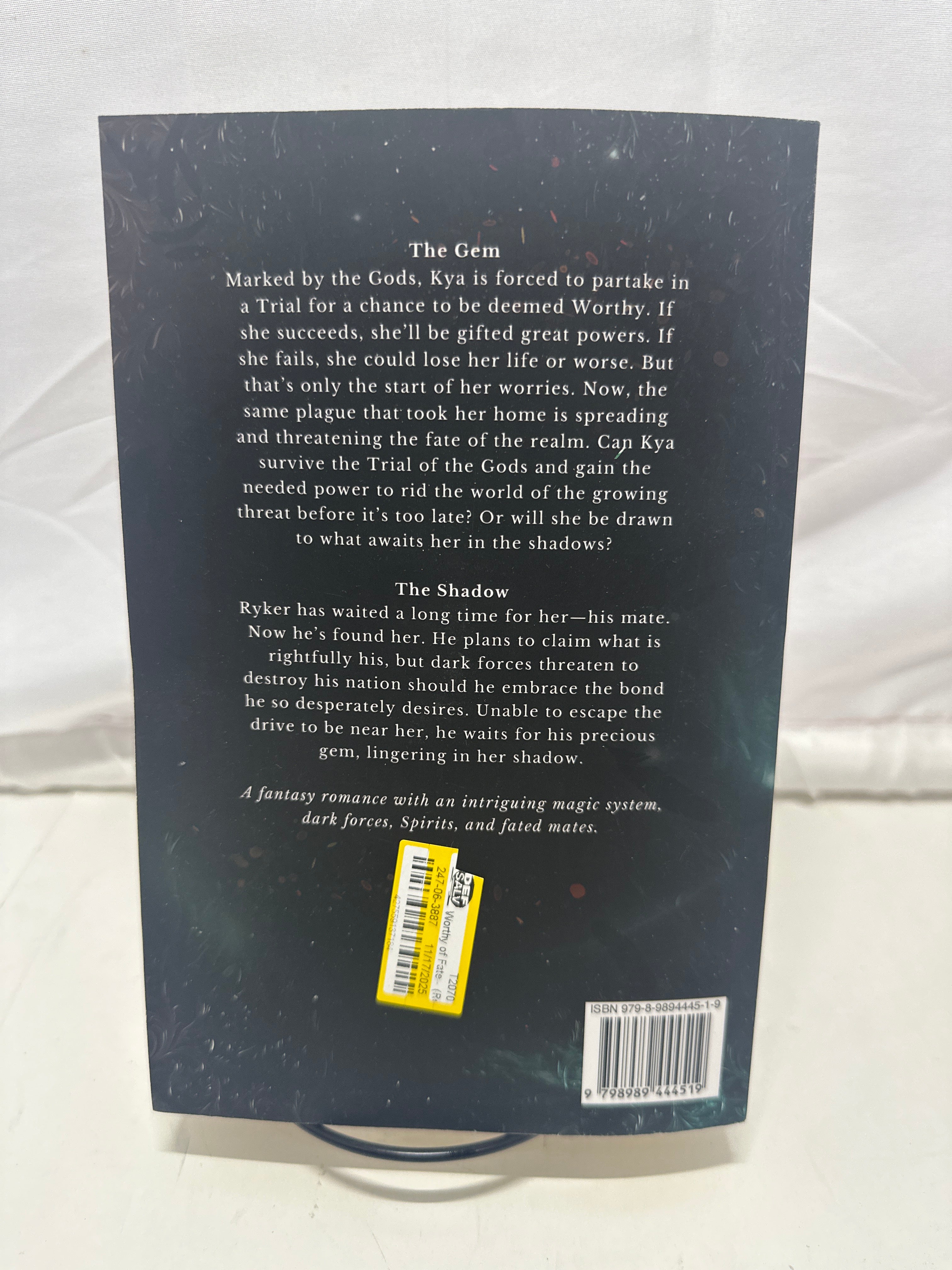 Worthy of Fate A N Caudle Paperback Fantasy Romance Realms in Peril Book 1