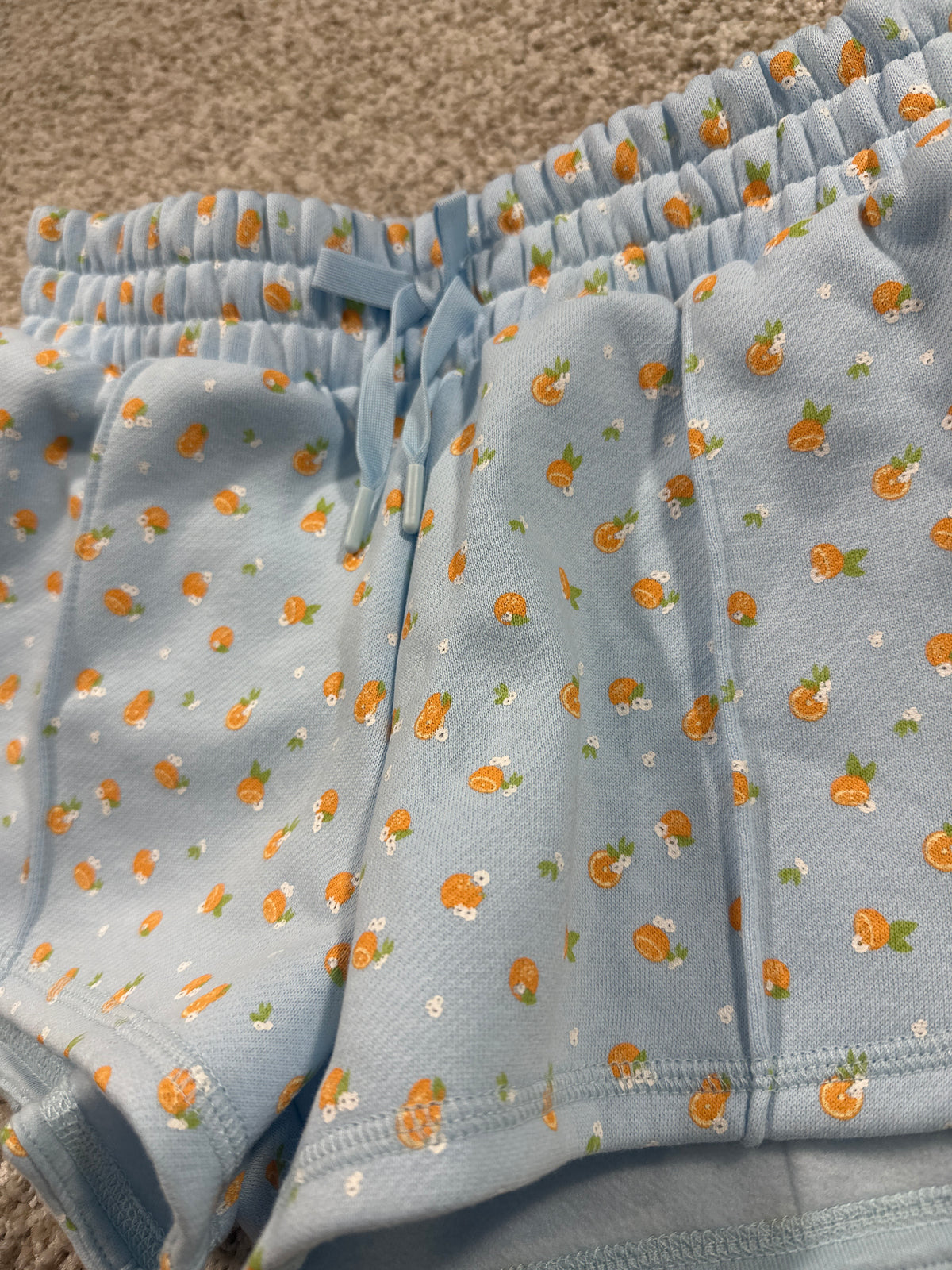 Blogilates Girls Blue Citrus Marshmallow Dolphin Shorts Size M 8 - photo 2