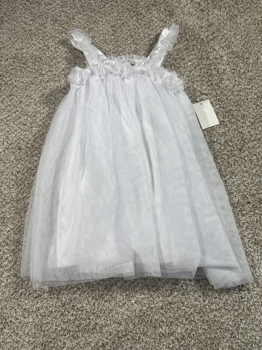 Audrey Camille Toddler Girls White Tulle Dress Size 2T