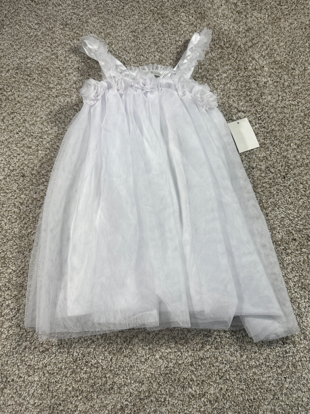 Audrey Camille Toddler Girls White Tulle Dress Size 2T