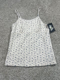 Art Class girls off-white floral pointelle tank top photo 1