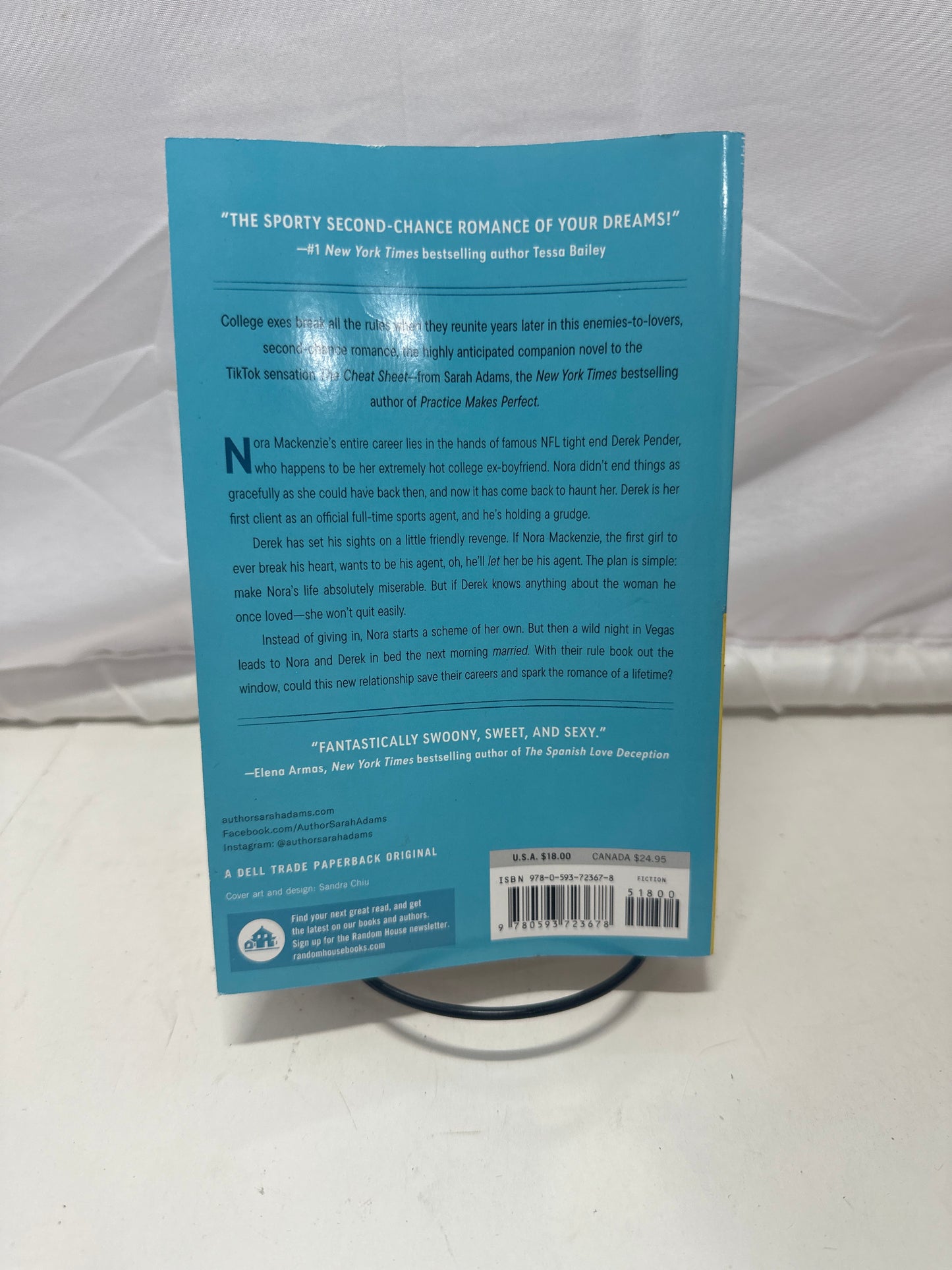 The Rule Book Sarah Adams Paperback Contemporary Romance Novel Book