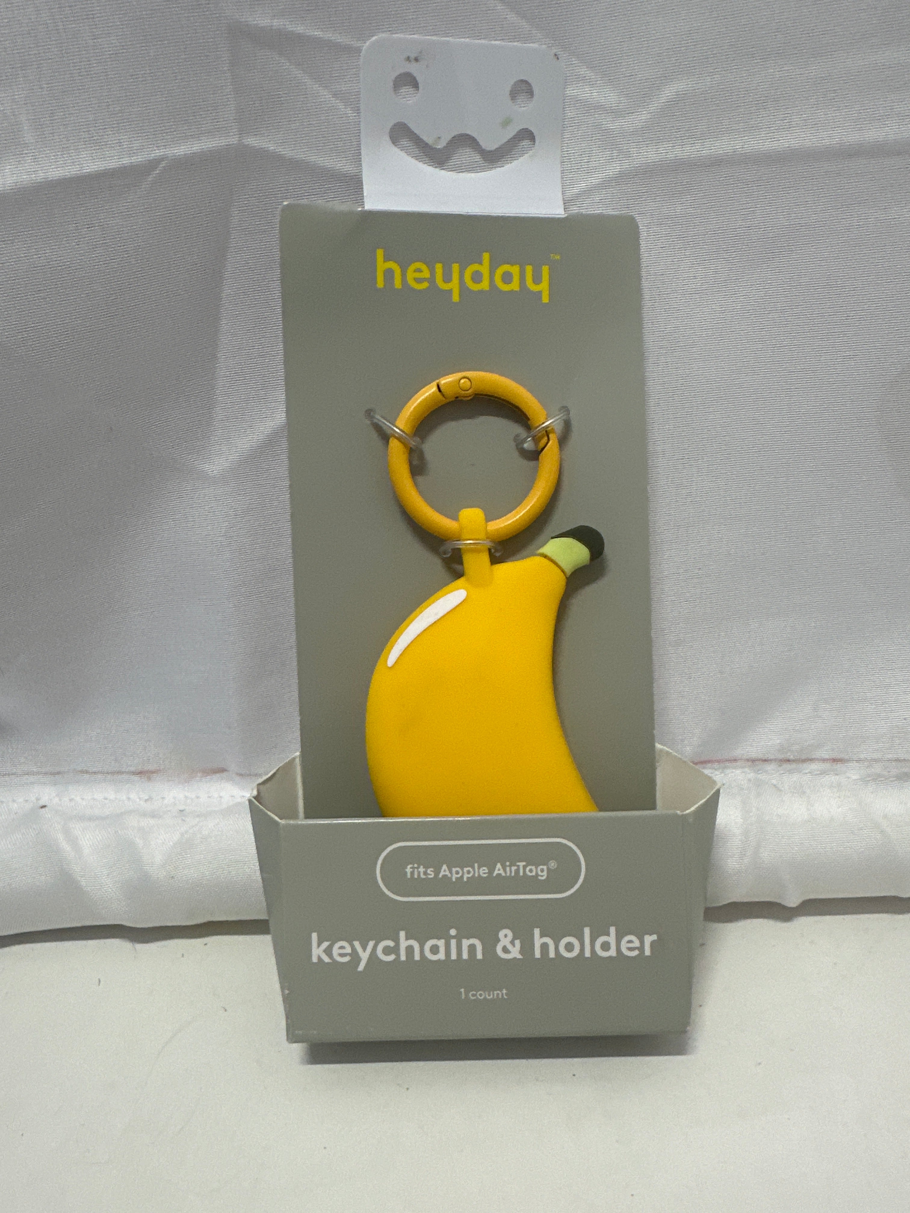 Heyday Banana AirTag Keychain Holder