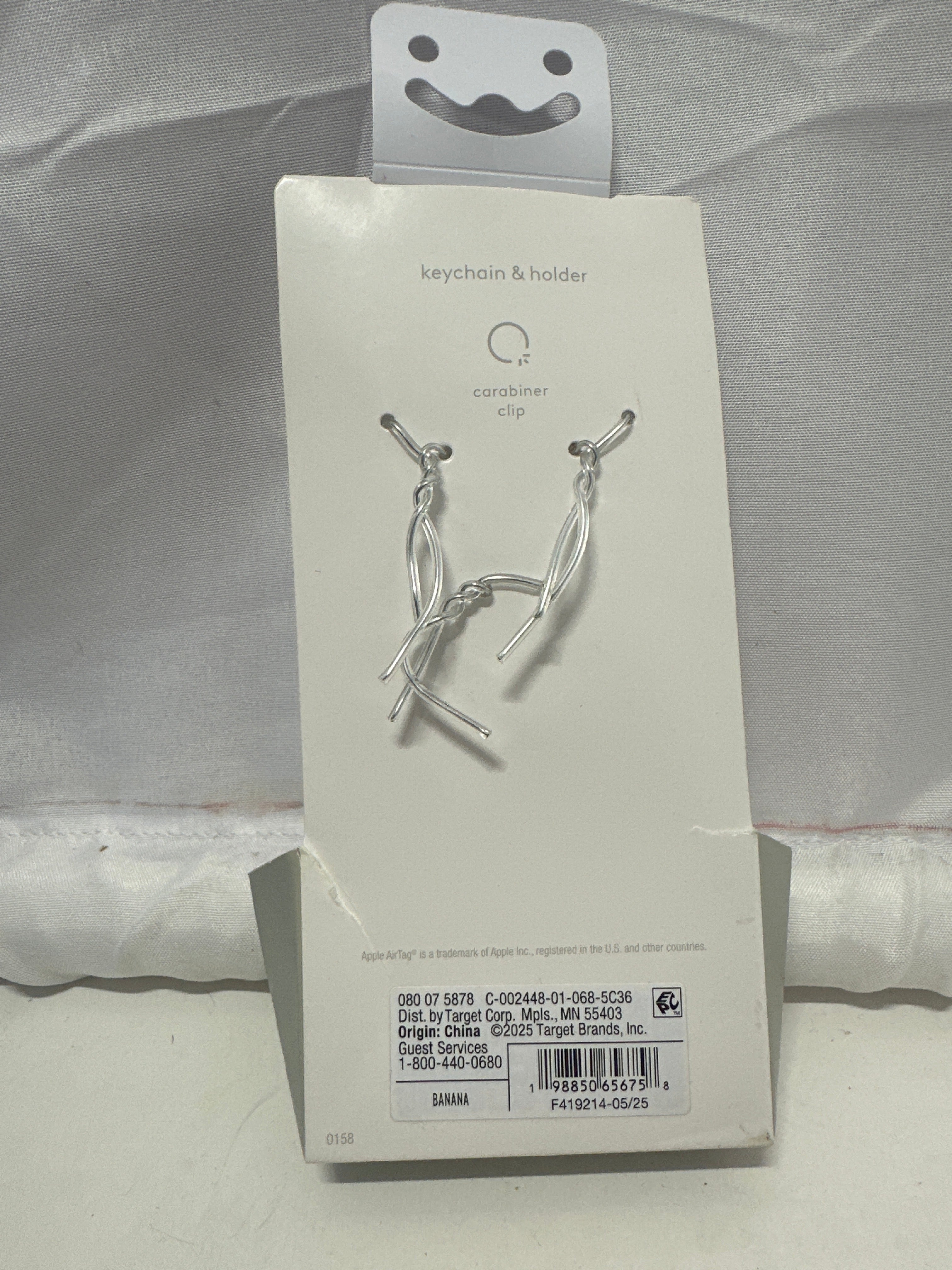 Heyday Banana AirTag Keychain Holder