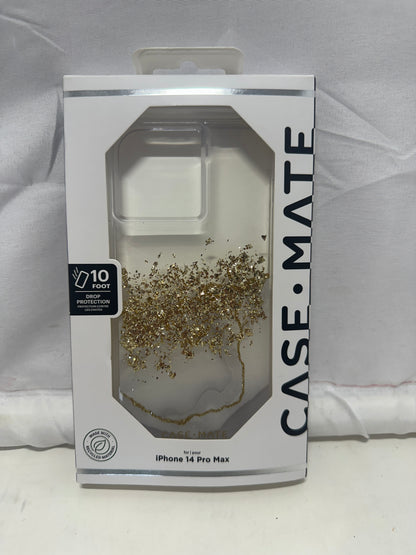 CaseMate Apple iPhone 14 Pro Max Case - White/Gold Karat Marble
