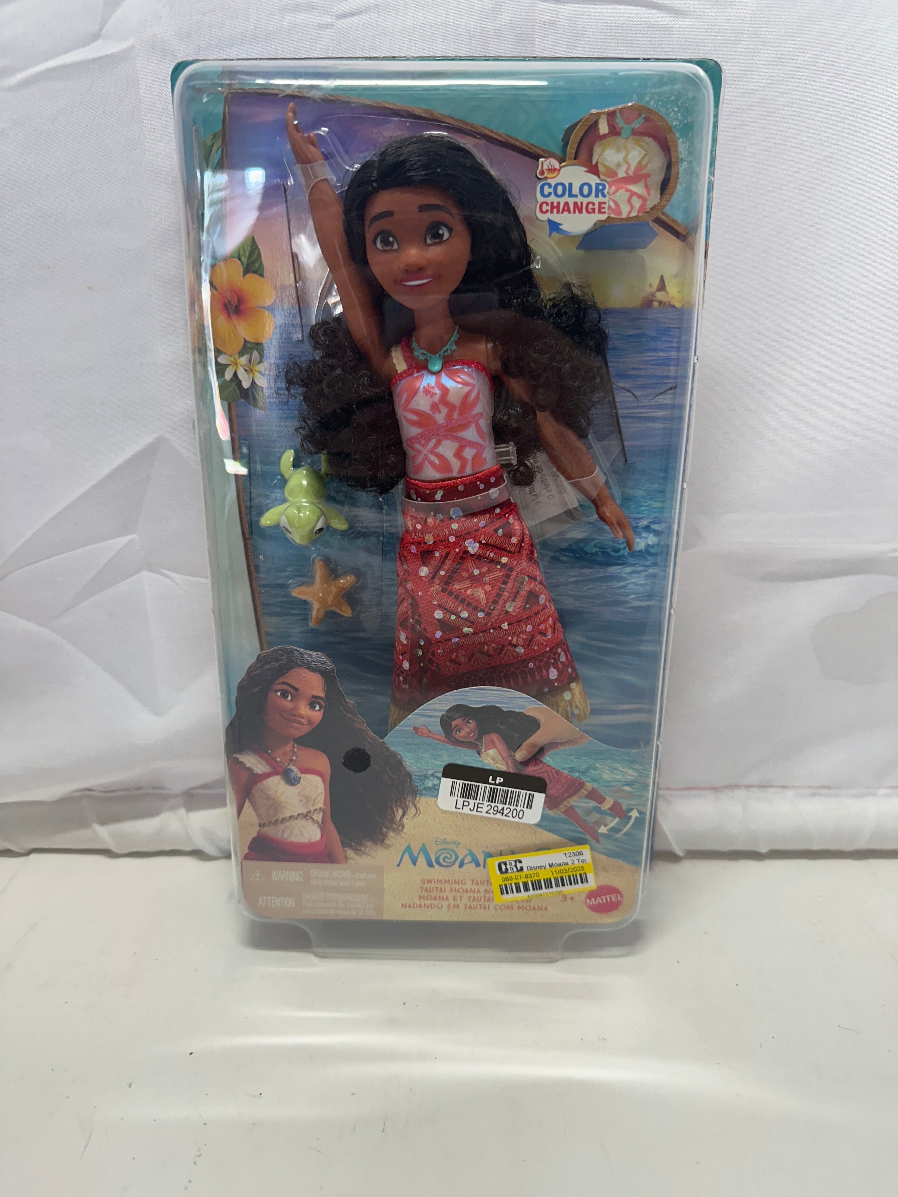 Disney Moana 2 Swimming Moana Doll