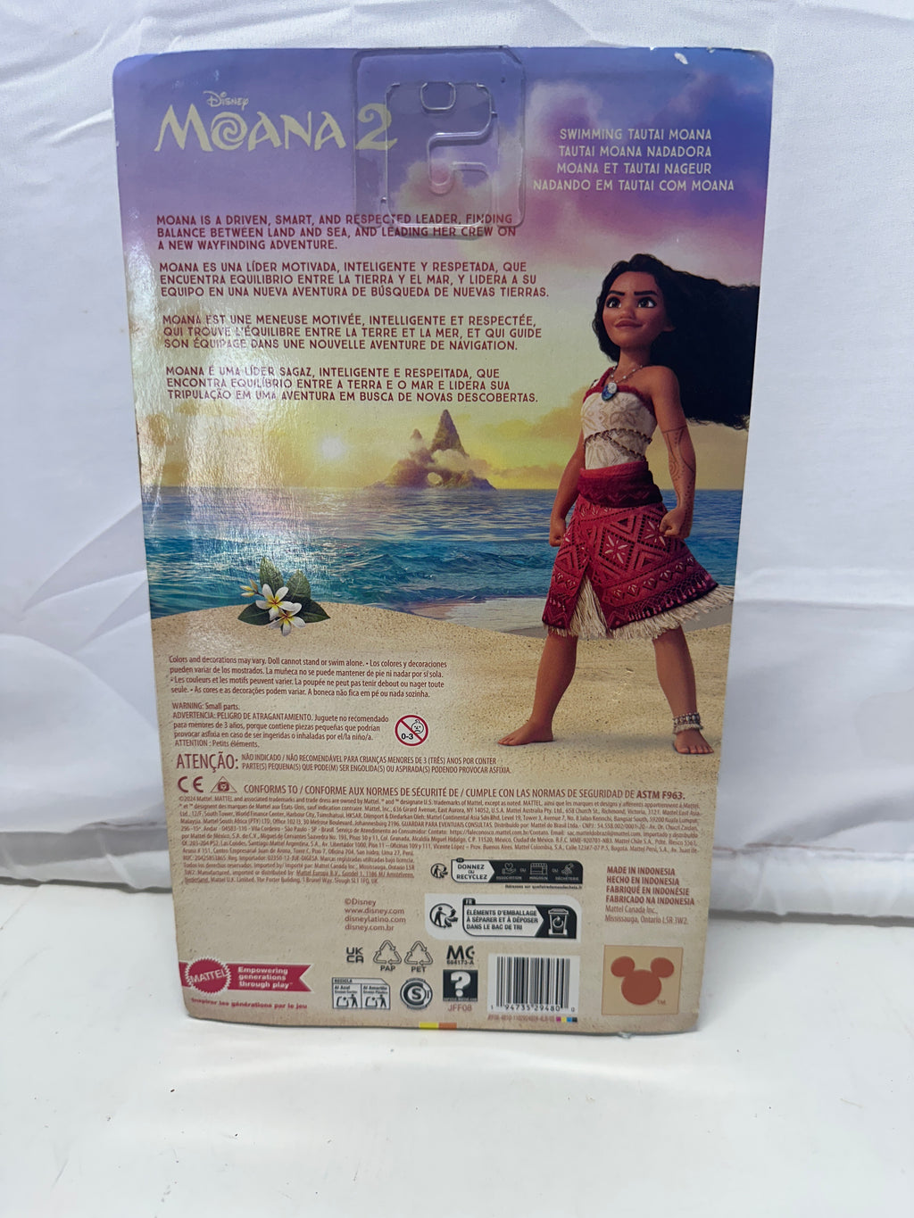 Disney Moana 2 Swimming Moana Doll